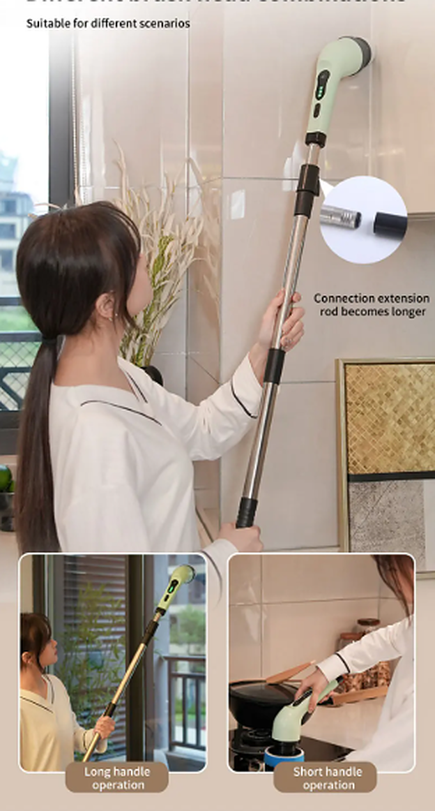 Cleaning bathroom tiles